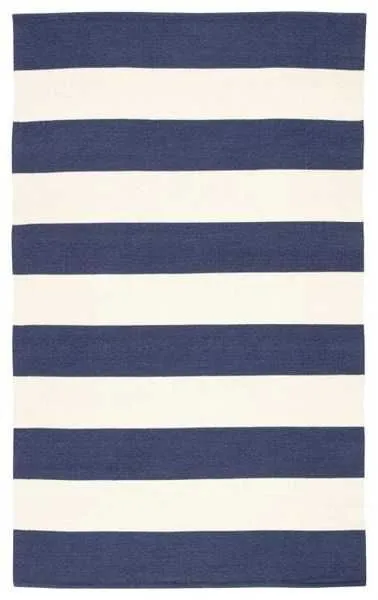 Product Image 4 for Remora Indoor/ Outdoor Stripe Dark Blue/ Ivory Area Rug from Jaipur