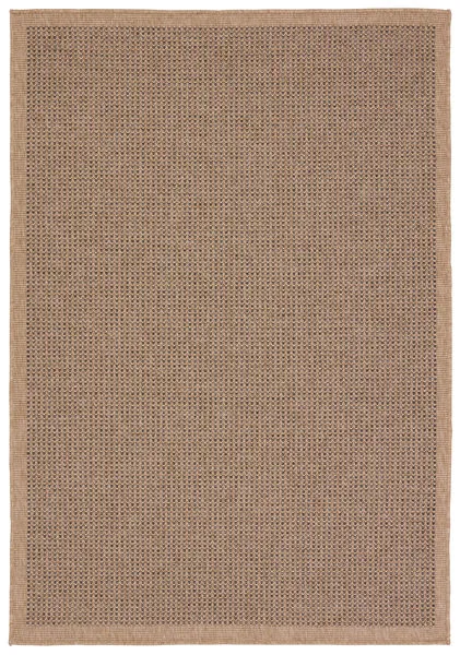 Product Image 1 for Kidal Indoor / Outdoor Solid Brown / Black Rug 4' x 6' from Jaipur