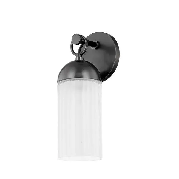 Product Image 1 for Emory 1-Light Modern Old Bronze & Glass Wall Sconce from Mitzi