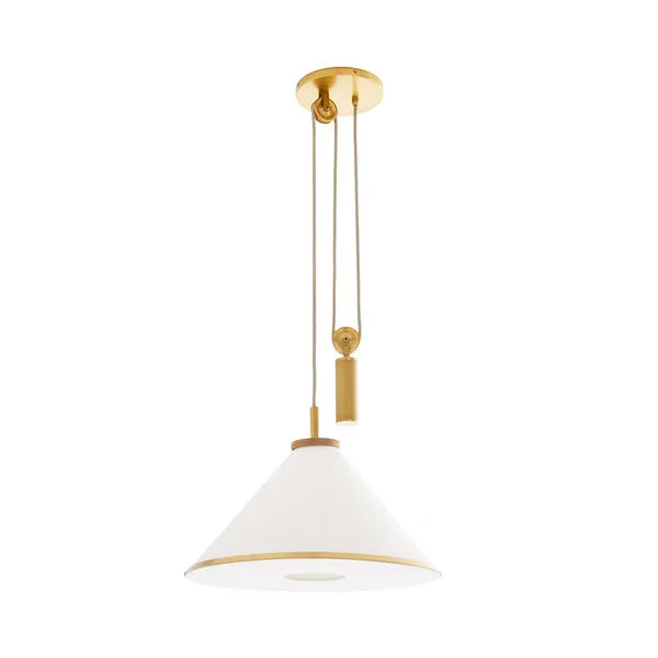 Product Image 5 for Norfolk White Linen Pendant from Arteriors