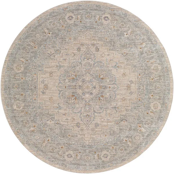 Product Image 1 for Avant Garde Woven Light Gray / Beige Rug - 6'7" Round from Surya