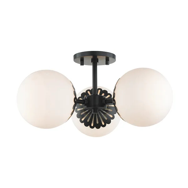 Product Image 1 for Paige 3 Light Semi Flush from Mitzi