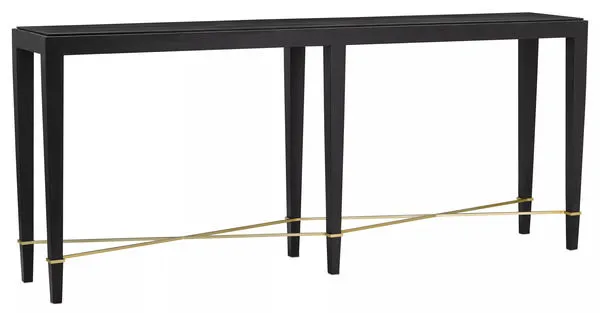 Product Image 1 for Verona Black Console Table from Currey & Company