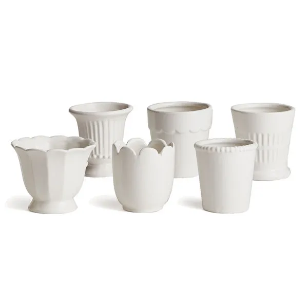 Product Image 1 for Mirabelle Mini Cachepots, Set Of 6 from Napa Home And Garden