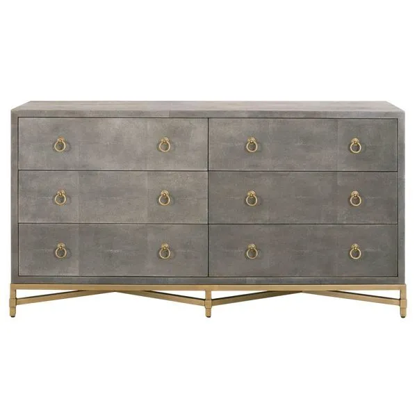 Product Image 2 for Strand Shagreen 6 Drawer Double Dresser from Essentials for Living
