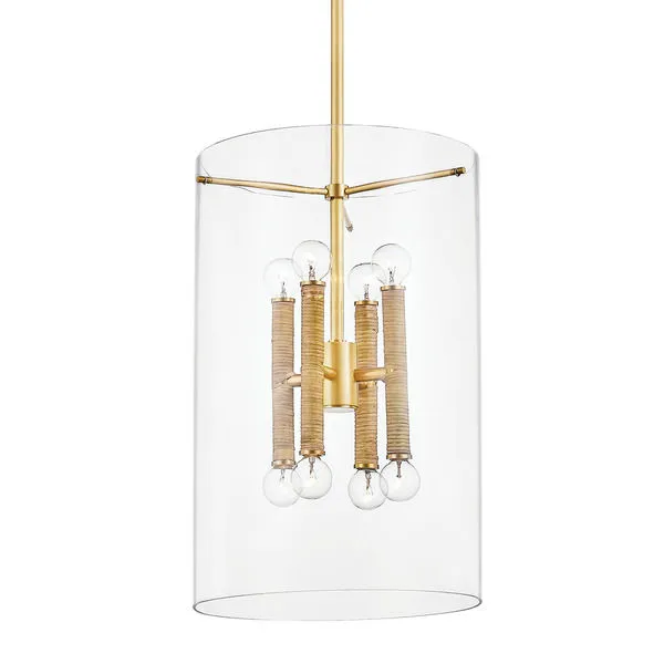 Product Image 1 for Barlow 8-Light Lantern - Aged Brass from Hudson Valley
