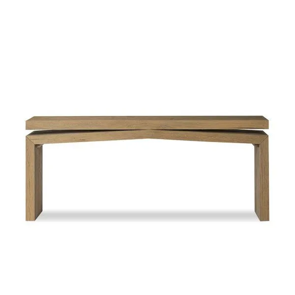 Product Image 1 for Matthes Worn Oak Veneer Console Table from Four Hands