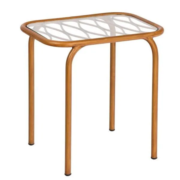 Product Image 1 for Cane Coffee Table with Glass Top from Woodard