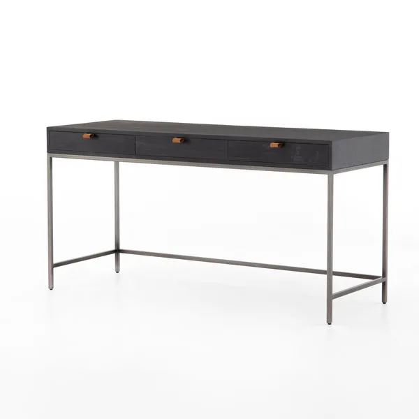 Product Image 9 for Trey Modular Writing Desk - Black Wash Poplar from Four Hands