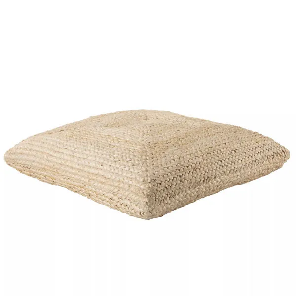 Product Image 2 for Natia Solid Ivory Floor Cushion from Jaipur