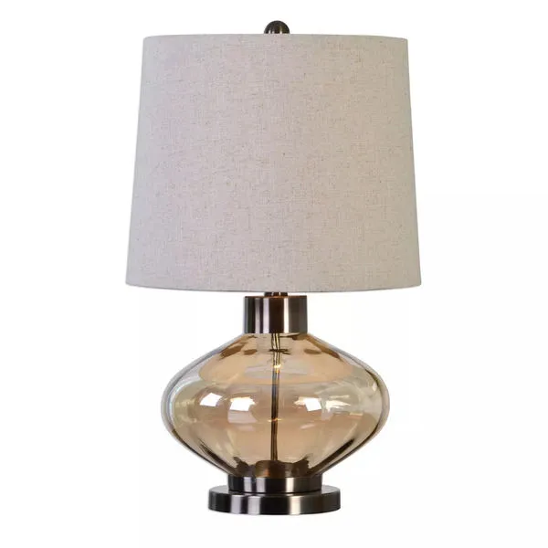 Product Image 1 for Uttermost Sava Amber Glass Lamp from Uttermost