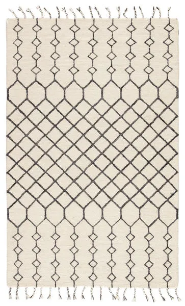 Product Image 2 for Garnet Handmade Trellis Ivory/ Black Rug By Nikki Chu from Jaipur