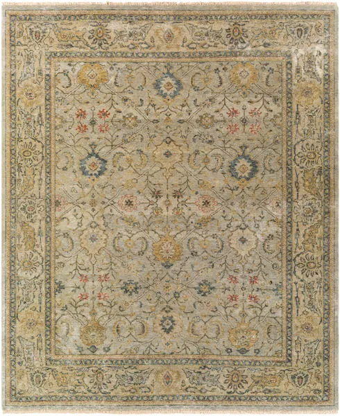 Product Image 1 for Anatolia Hand-Knotted Medium Green / Olive Rug - 10' x 14' from Surya