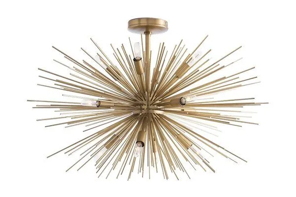 Product Image 1 for Zanadoo Antique Gold Brass Steel Fixed Chandelier from Arteriors