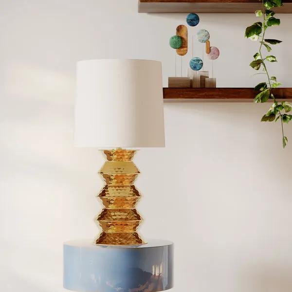 Product Image 2 for Zoe 1-Light Large Gold Table Lamp from Mitzi