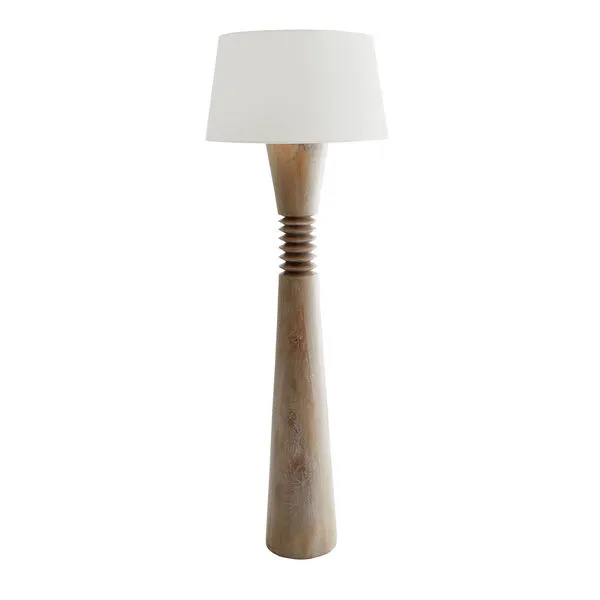 Product Image 6 for Sedona Silver Cerused Oak Floor Lamp from Arteriors
