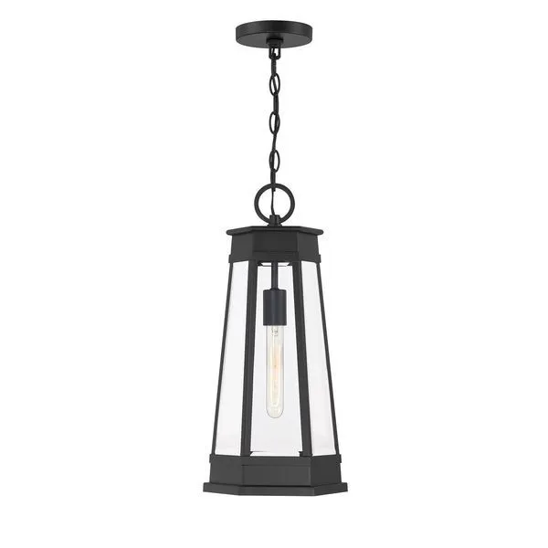 Product Image 1 for Payne 1-Light Outdoor Hanging Lantern in Matte Black from Savoy House
