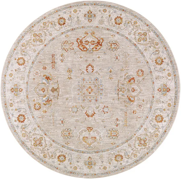 Product Image 1 for Avant Garde Woven Light Beige / Golden Rug - 6'7" Round from Surya