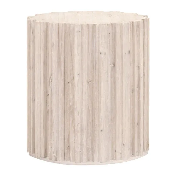 Product Image 1 for Roma White Wash Reclaimed Pine End Table from Essentials for Living