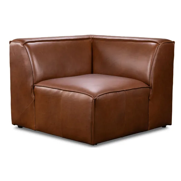 Product Image 1 for Max Natural Walnut Leather Corner Sofa from Alder & Tweed