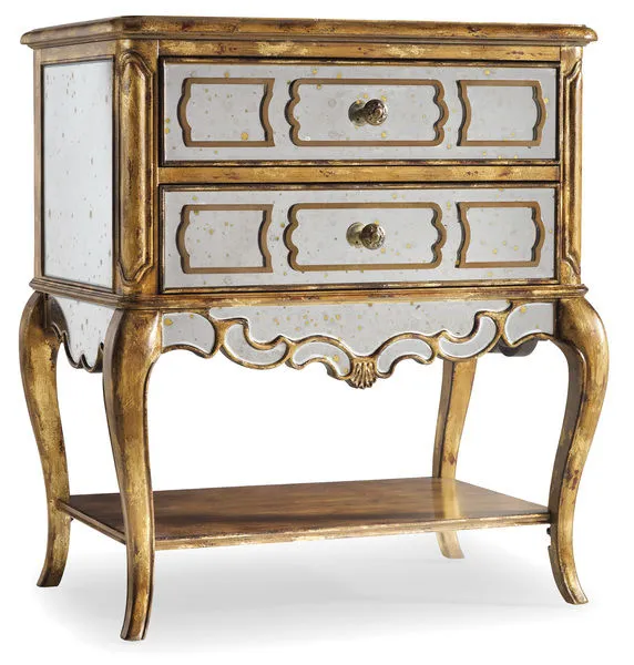 Product Image 1 for Sanctuary Mirrored Leg Nightstand from Hooker Furniture
