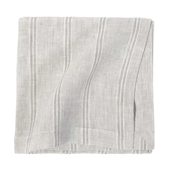 Product Image 1 for Mendocino Linen Napkins, Set of 4 - Light Grey from Pom Pom at Home