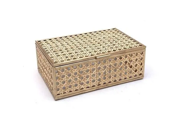 Product Image 2 for Natural Cane Wicker Jewelry Decor Box from Anaya Home