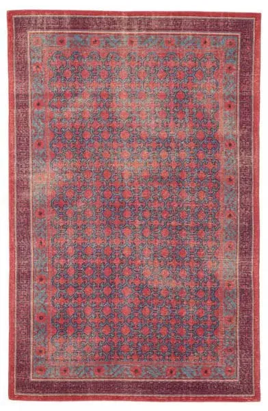 Product Image 2 for Concord Hand Knotted Medallion Red/ Blue Area Rug from Jaipur