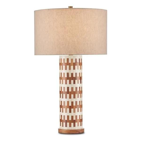 Product Image 1 for Tia Wood & Bone Table Lamp from Currey & Company