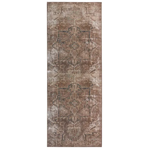 Product Image 1 for Kate Vintage-Style Lester + Minita Medallion Brown/ Tan Rug - 3' x 8' from Jaipur