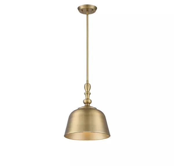 Product Image 2 for Berg Warm Brass 1 Light Pendant from Savoy House