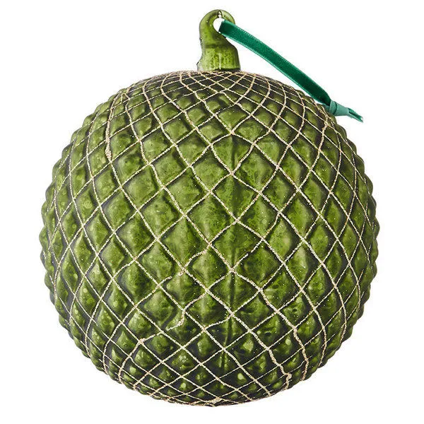 Product Image 1 for Pascal 6" Quilted Ball Ornament, Set of 2 from Raz Imports