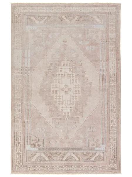Product Image 1 for Orame Medallion Mauve / Light Blue Rug from Jaipur