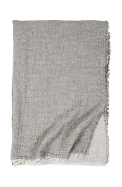Product Image 1 for Hermosa Oversized Throw Blanket - Light Grey / Cream from Pom Pom at Home