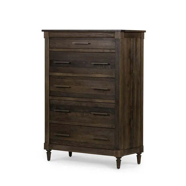 Product Image 1 for Blanche 5-Drawer Weathered Chestnut Dresser from Four Hands