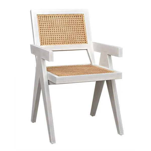Product Image 1 for Jude Chair with Caning, White Wash from Noir