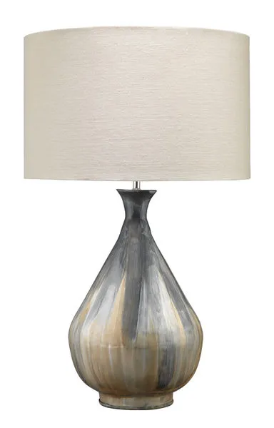 Product Image 1 for Daybreak Table Lamp Drum Shade Stone from Jamie Young
