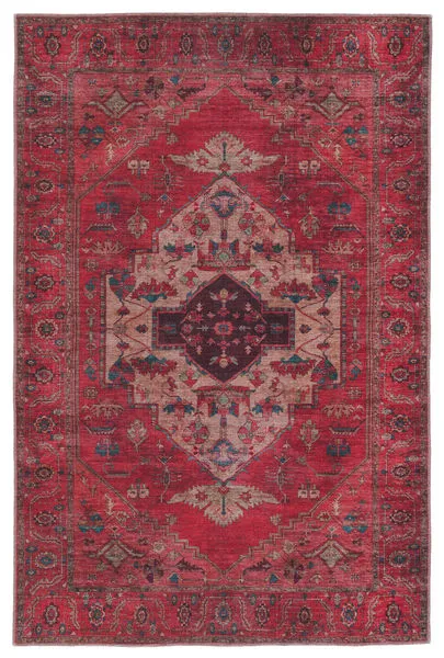 Product Image 2 for Monroe Medallion Red/ Brown Rug from Jaipur