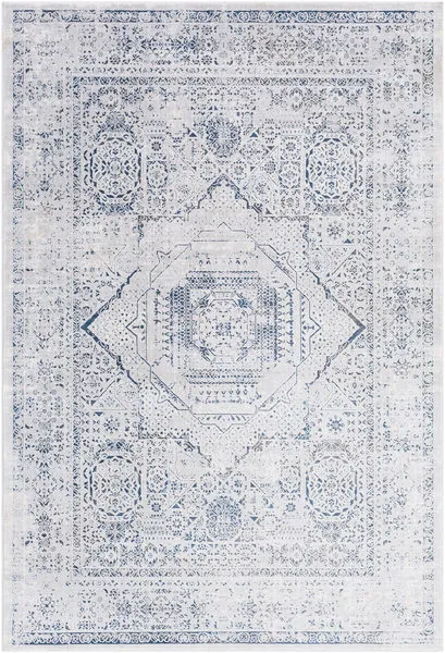 Product Image 1 for Aisha Ivory / Dark Blue Rug from Surya