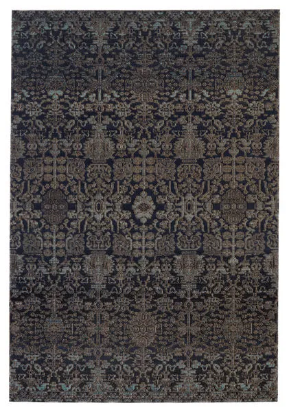 Product Image 3 for Bodega Indoor/ Outdoor Trellis Dark Blue/ Taupe Rug from Jaipur