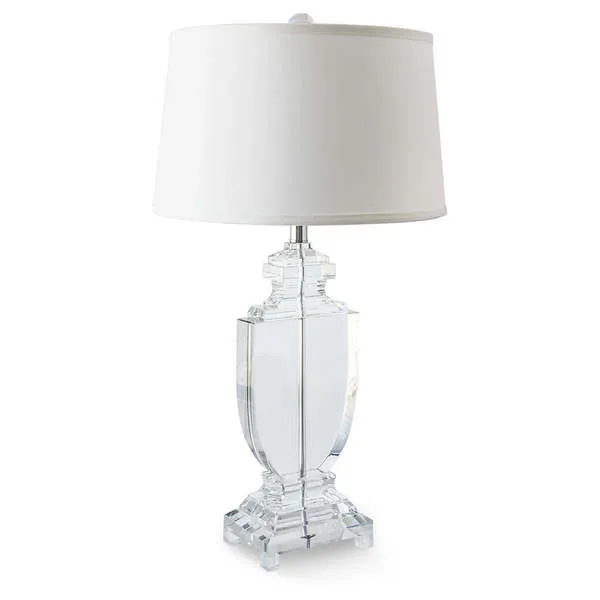 Product Image 1 for Crystal Flat Urn Table Lamp from Regina Andrew Design