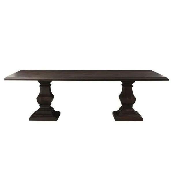 Product Image 3 for Toulon Vintage Brown Rectangle Dining Table from World Interiors