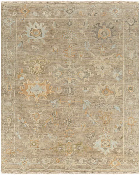 Product Image 1 for Antalya Hand Woven Wool Charcoal / Sage Rug - 2' x 3' from Surya