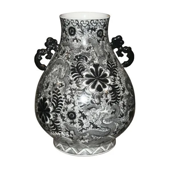 Product Image 1 for Black Dragon Deer Head Vase from Legend of Asia