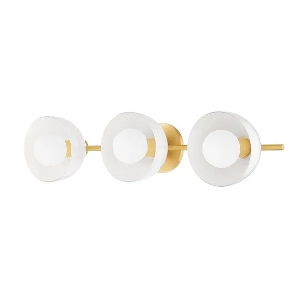Product Image 1 for Belle 3-Light Modern Gold Bath Sconce from Mitzi