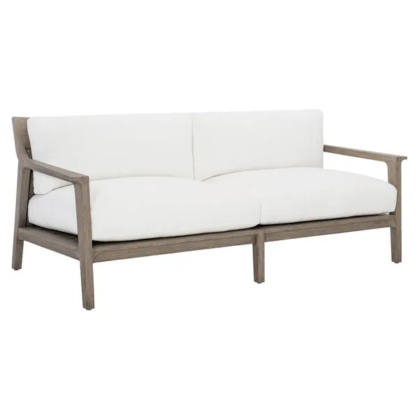 Product Image 1 for Ibiza Weathered Teak Outdoor Sofa with Cream Cushions from Bernhardt Furniture