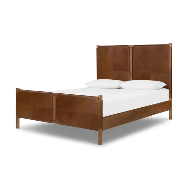 Product Image 1 for Salado Heirloom Sienna Leather Queen Bed from Four Hands