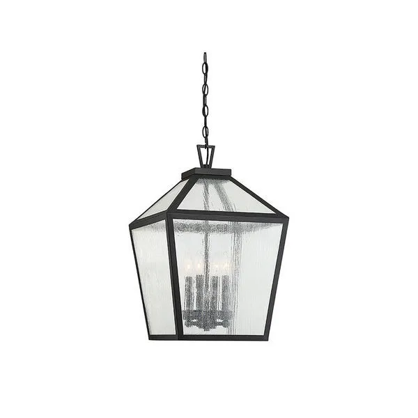 Product Image 1 for Woodstock 4 Light Outdoor Hanging Lantern from Savoy House