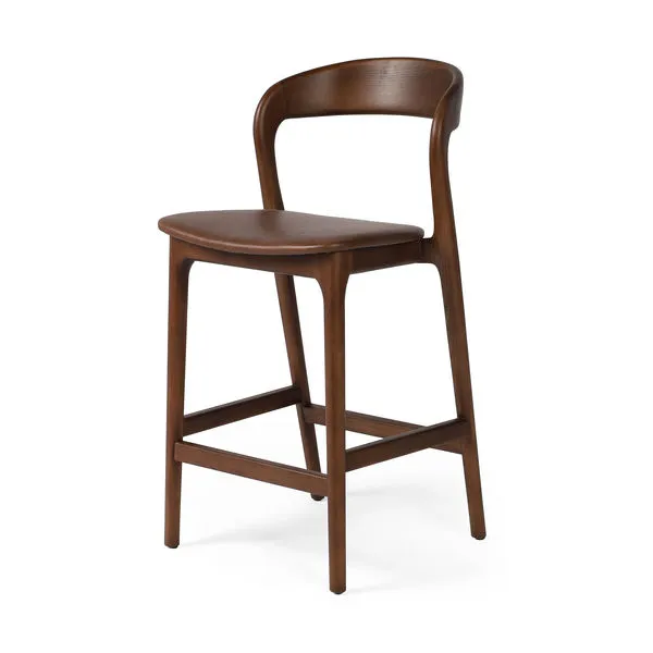 Product Image 1 for Amare Brown Wooden Counter Stool from Four Hands