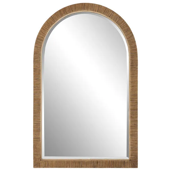 Product Image 1 for Cape Arched Rattan Mirror from Uttermost